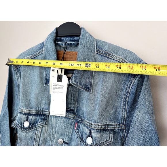 Levis Strauss and Co Premium Jean Jacket Unisex Small Denim Cotton Classic NWT - Picture 5 of 9